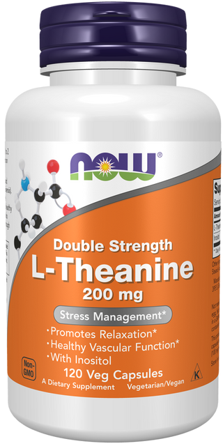 L-Theanine, Double Strength 200 mg Veg Capsules