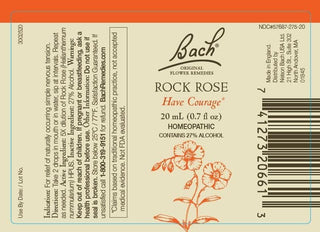 Bach Original Flower Remedies 2-Pack, Find Your Safe Place" - Rock Rose, Aspen, Homeopathic Flower Essences, Vegan, 20mL Dropper x2