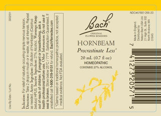 Bach Original Flower Remedies 2-Pack, Be Mentally Alert" - Olive, Hornbeam, Homeopathic Flower Essences, Vegan, 20mL Dropper x2