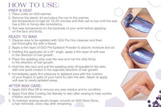 GiGi Hard Wax Beads for Hair Removal (14 oz, Relaxing Lavender)