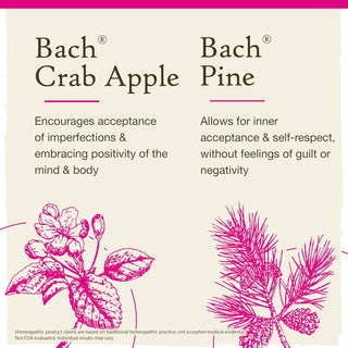 Bach Original Flower Remedies 2-Pack, Have Self-Respect" - Crab Apple, Pine, Homeopathic Flower Essences, Vegan, 20mL Dropper x2