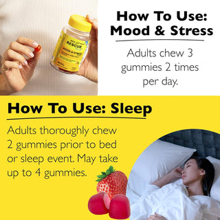 Rescue Plus® Mood & Stress Support Gummy 2 Pack