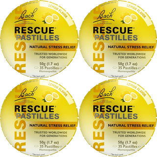 RESCUE® Pastilles Lemon Flavor 4 Pack