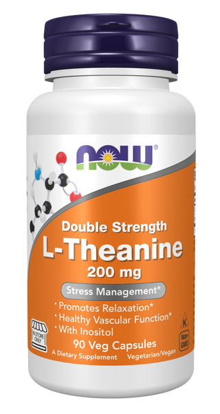 L-Theanine, Double Strength 200 mg Veg Capsules