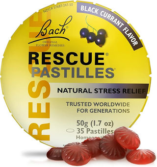 Bach RESCUE PASTILLES, Black Currant Flavor