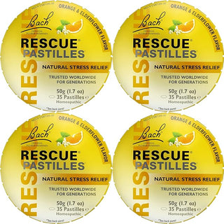 Bach RESCUE PASTILLES, Orange and Elderflower Flavor