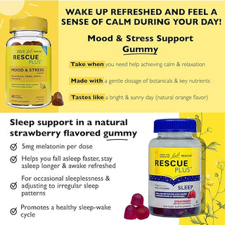 RESCUE Bach Plus Mood & Stress Support Gummies