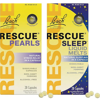 Stress & Sleep Bundle, Bach RESCUE Pearls, RESCUE Sleep Liquid Melts