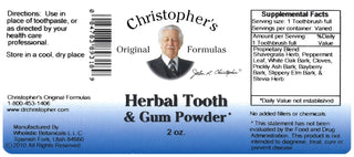 Herbal Tooth & Gum - 2 oz. Powder