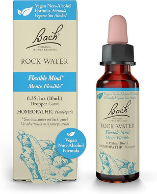 Bach Original Flower Remedies, Rock Water for Flexibility (Non-Alcohol Formula), 10mL Dropper